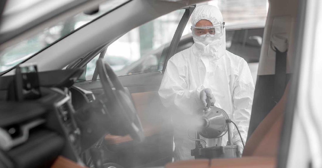 Limpiar coche con ozono